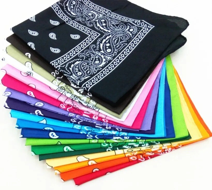 Wholesaler LEXA PLUS - Mixed color cotton bandanas