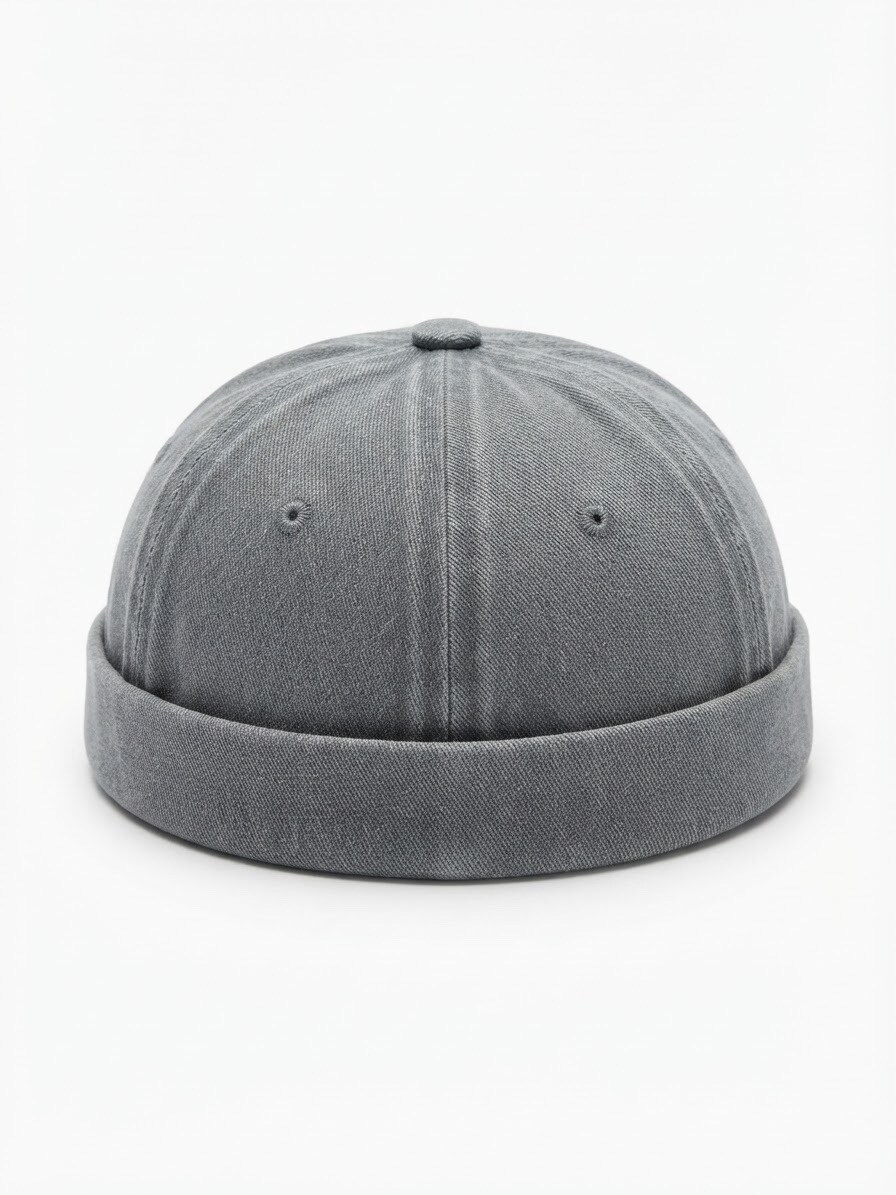 Grossiste Lili à la plage - Bonnet Docker - Bonnet pêcheur en gris