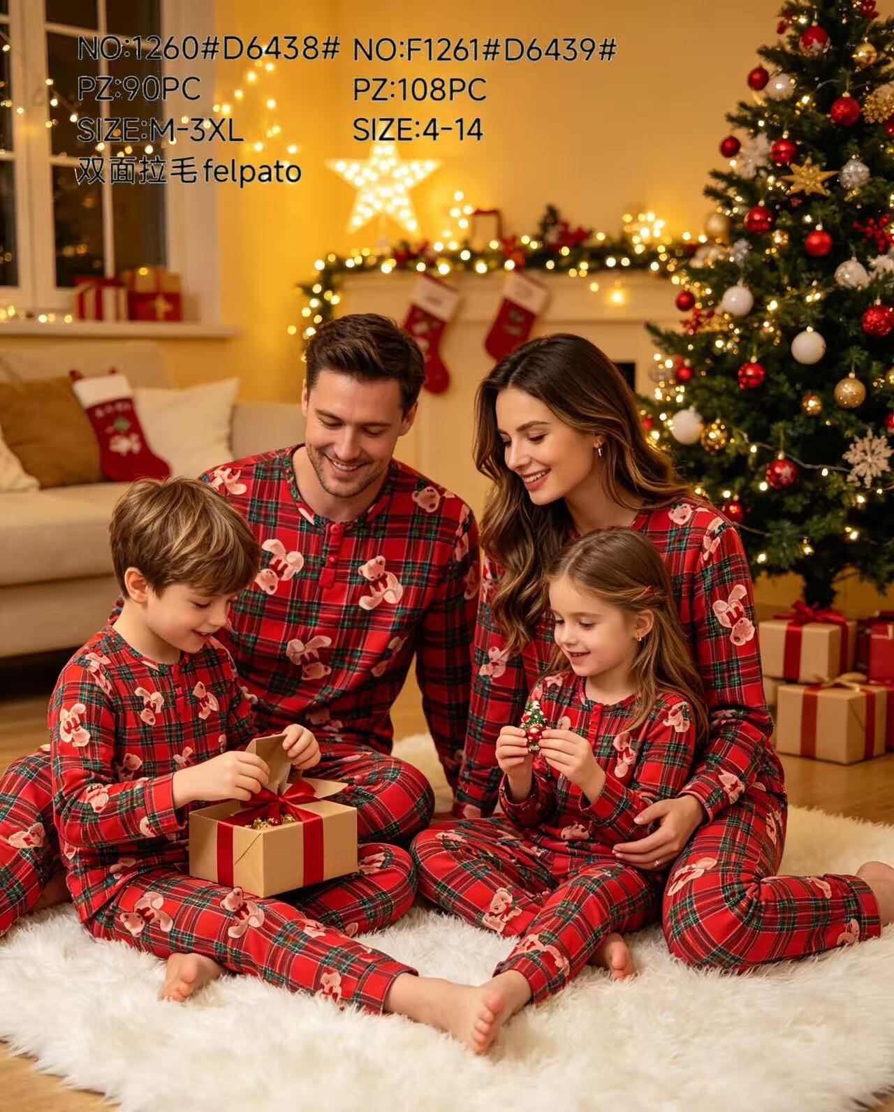 Großhändler LiLi & Zoe - HERREN-WEIHNACHTS-PYJAMA-SET REF D6438
