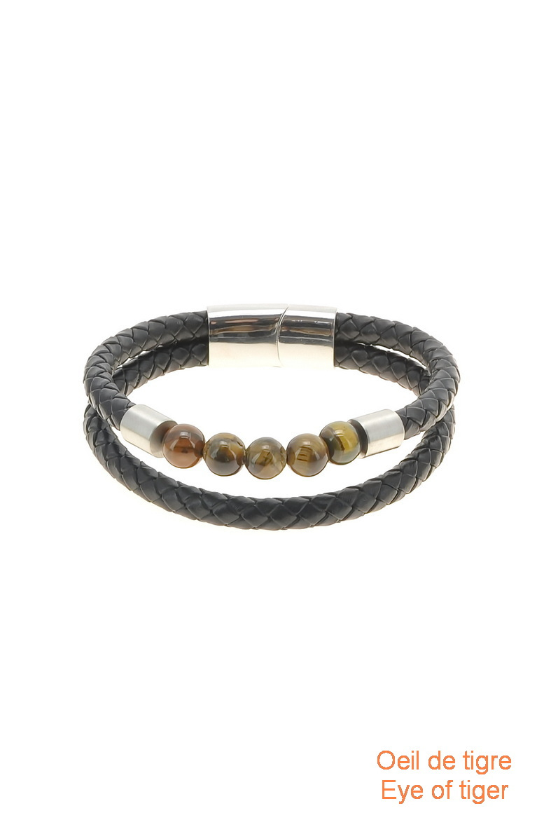 Grossista LILY CONTI - Bracciale Uomo-Acciaio Inossidabile-pietre