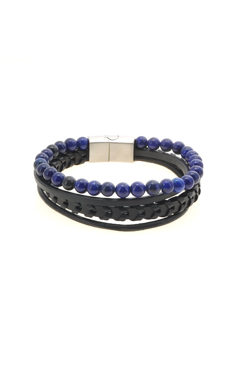 Grossiste LILY CONTI - Bracelet Homme-Acier Inoxydable-pierres