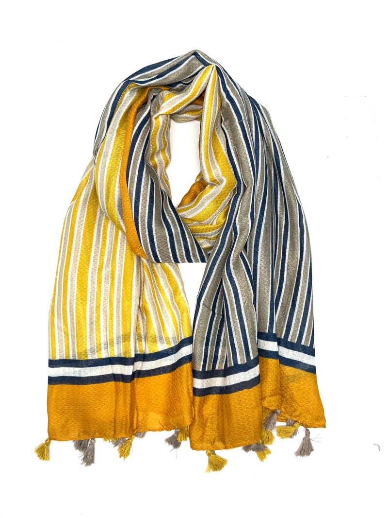 Wholesaler LINETA - Bicolor Stripe Scarves