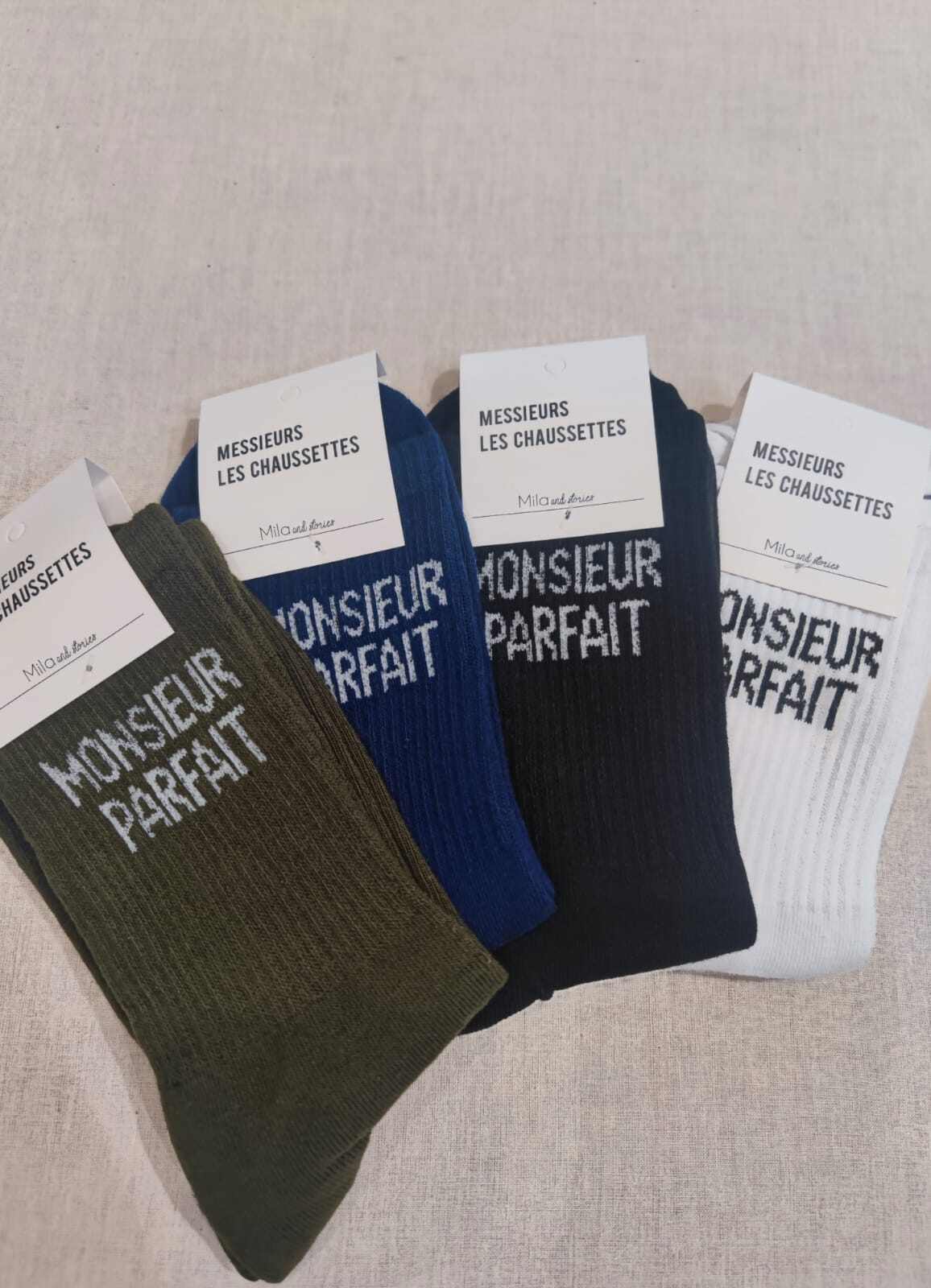 Grossiste Lolilota - Pack mix de 12 paires de chaussettes Monsieur Parfait