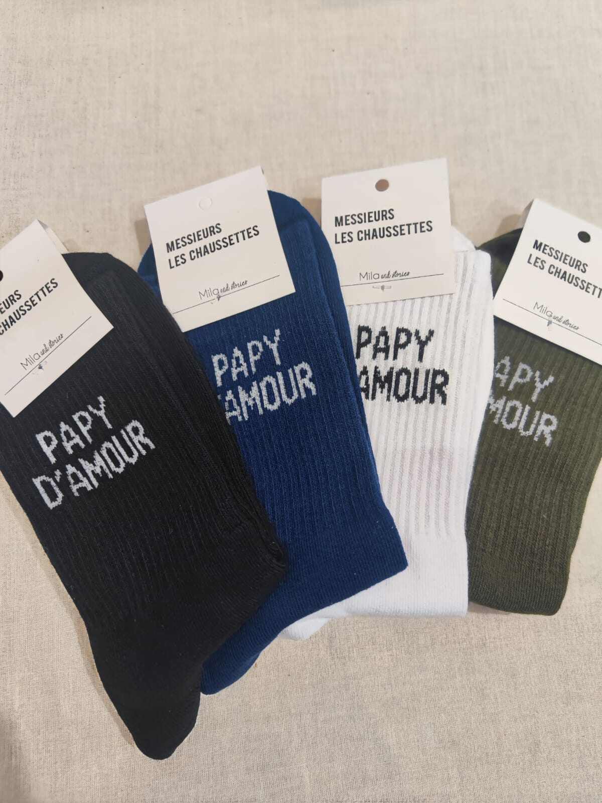 Grossiste Lolilota - Pack mix de 12 paires de chaussettes Papy d'amour