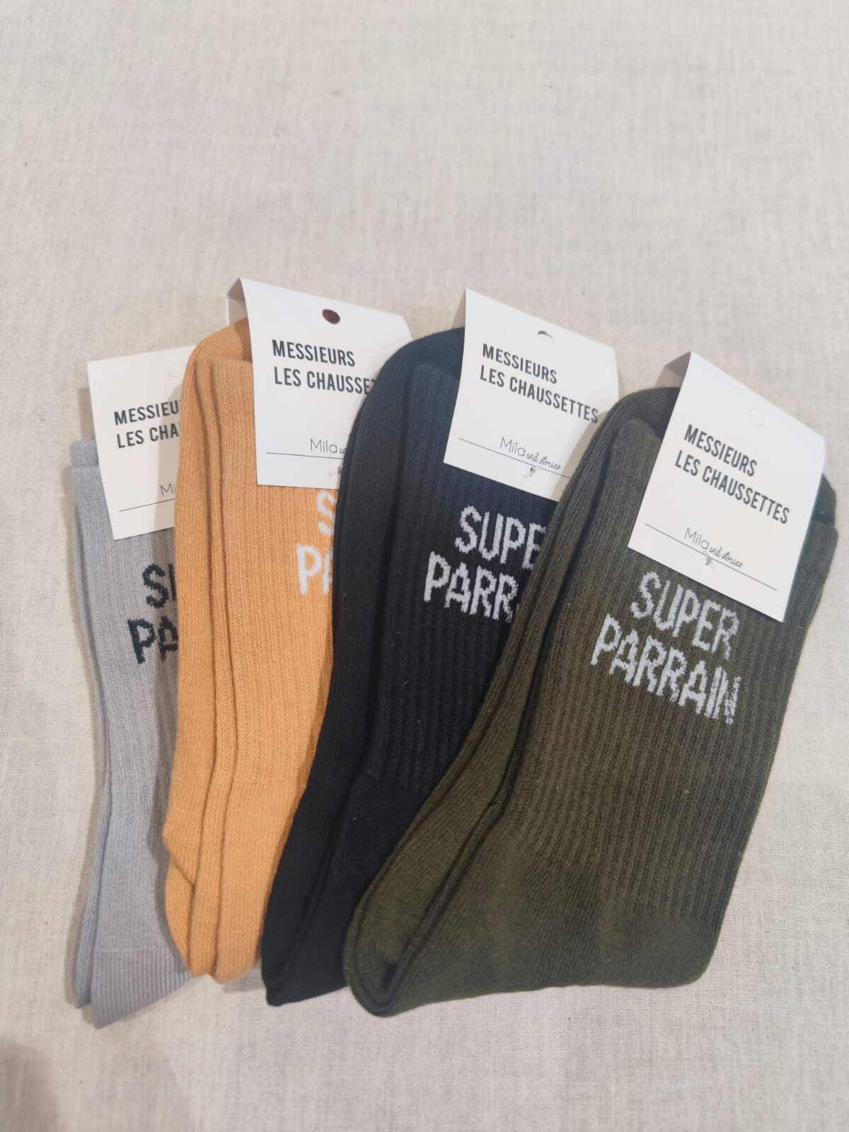 Grossiste Lolilota - Pack mix de 12 paires de chaussettes Super parrain