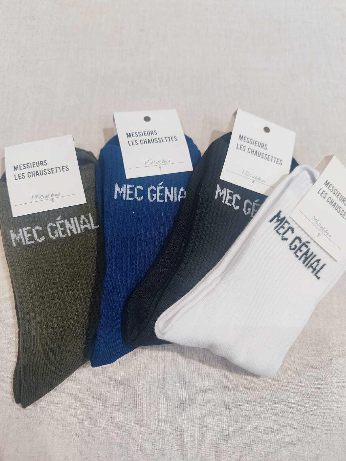 Grossiste Lolilota - Pack mix de 12 paires de chaussettes Mec Génial