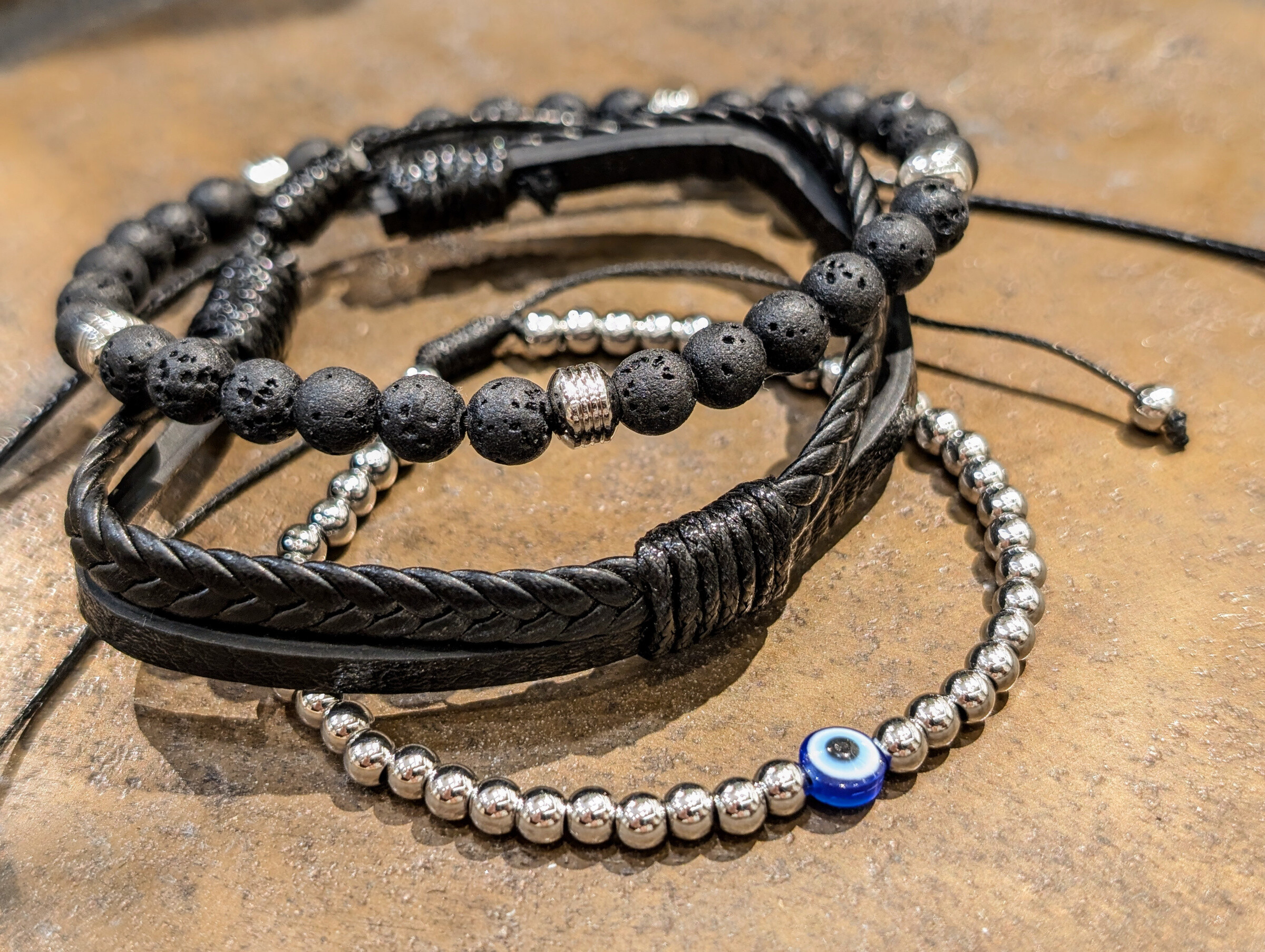 Großhändler LOMINA - Männerarmband aus rostfreiem Stahl