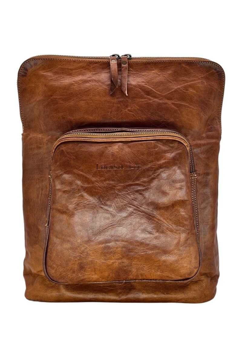 Großhändler LOUISA LEE - Lederrucksack 34cm