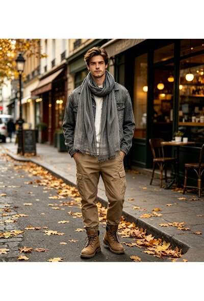 Wholesaler LX Moda - Men's Autumn/Winter Scarf - WRS-102 Wholesaler LX Moda - Men's Autumn/Winter Scarf - WRS-102
