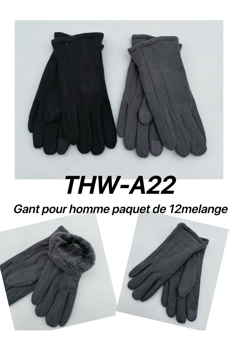 Wholesaler LX Moda - Men's Winter Gloves - THW-A22