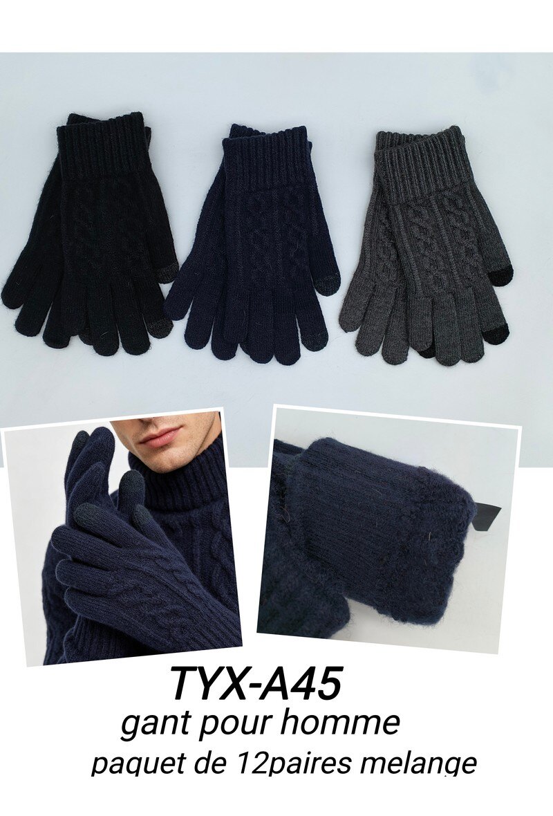 Wholesaler LX Moda - Men's Winter Gloves - TYX-A45