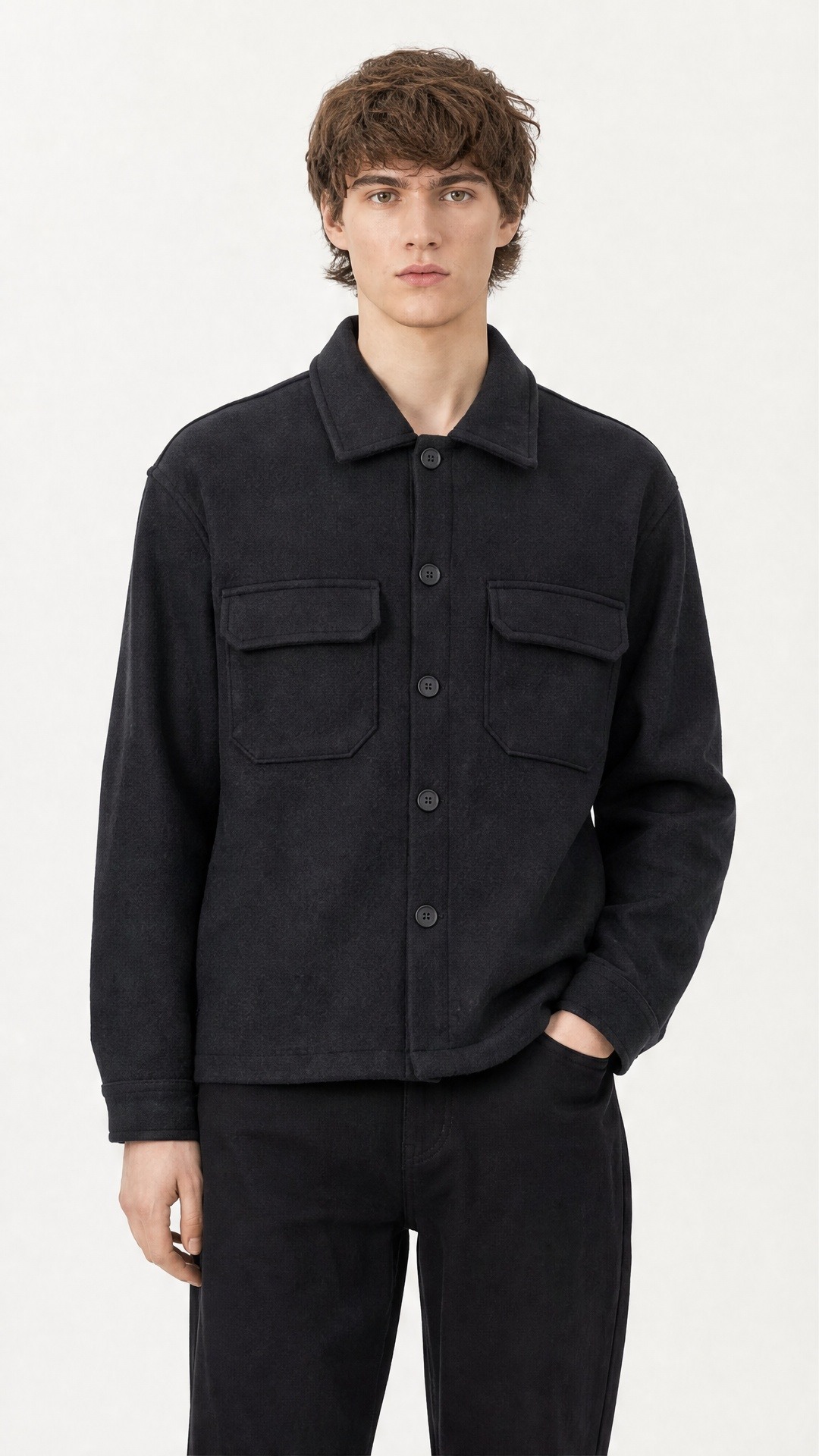 Grossiste Lysande - Surchemise homme effet laine – Coupe droite