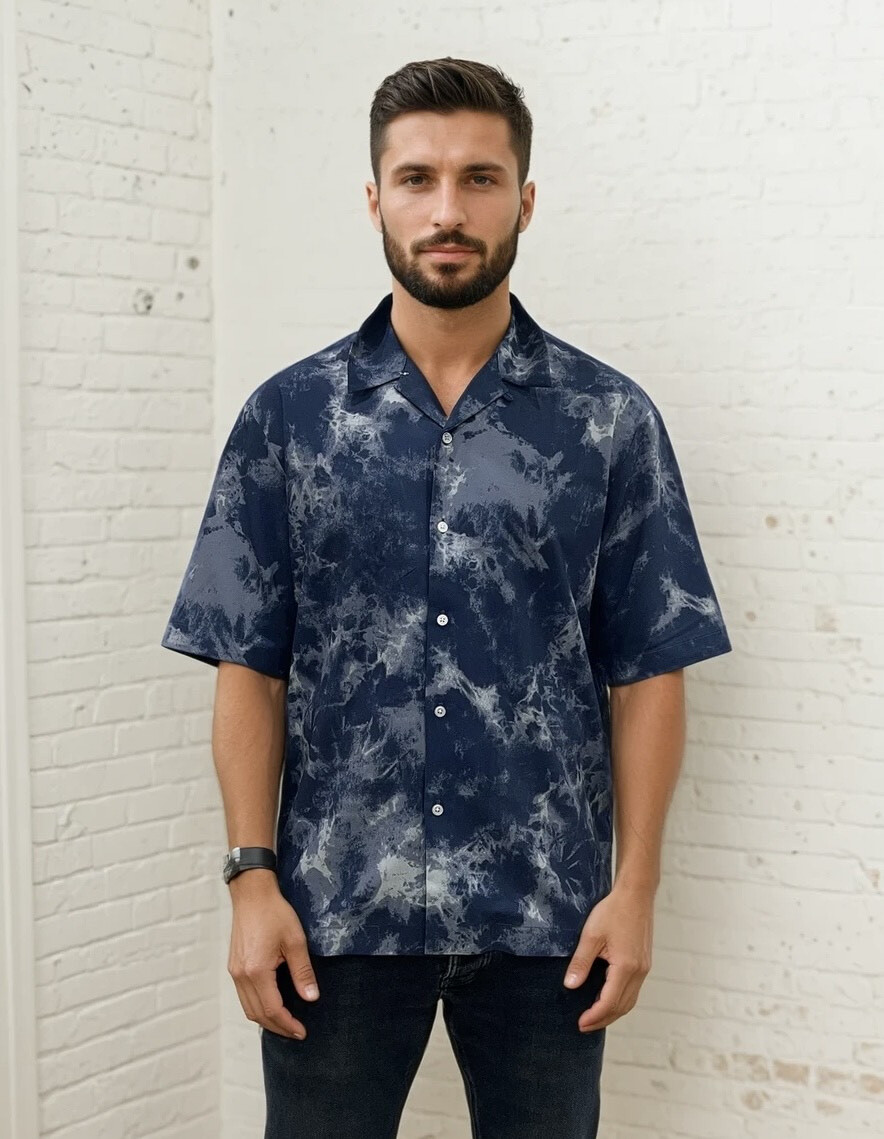 Wholesaler Lysande - Blue printed shirt