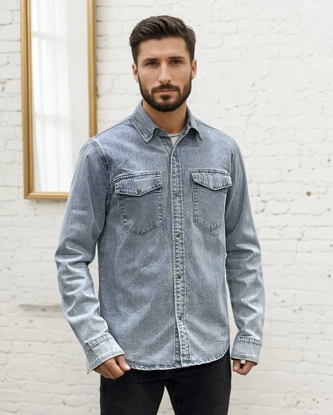 Wholesaler Lysande - Elastane comfort jeans shirt
