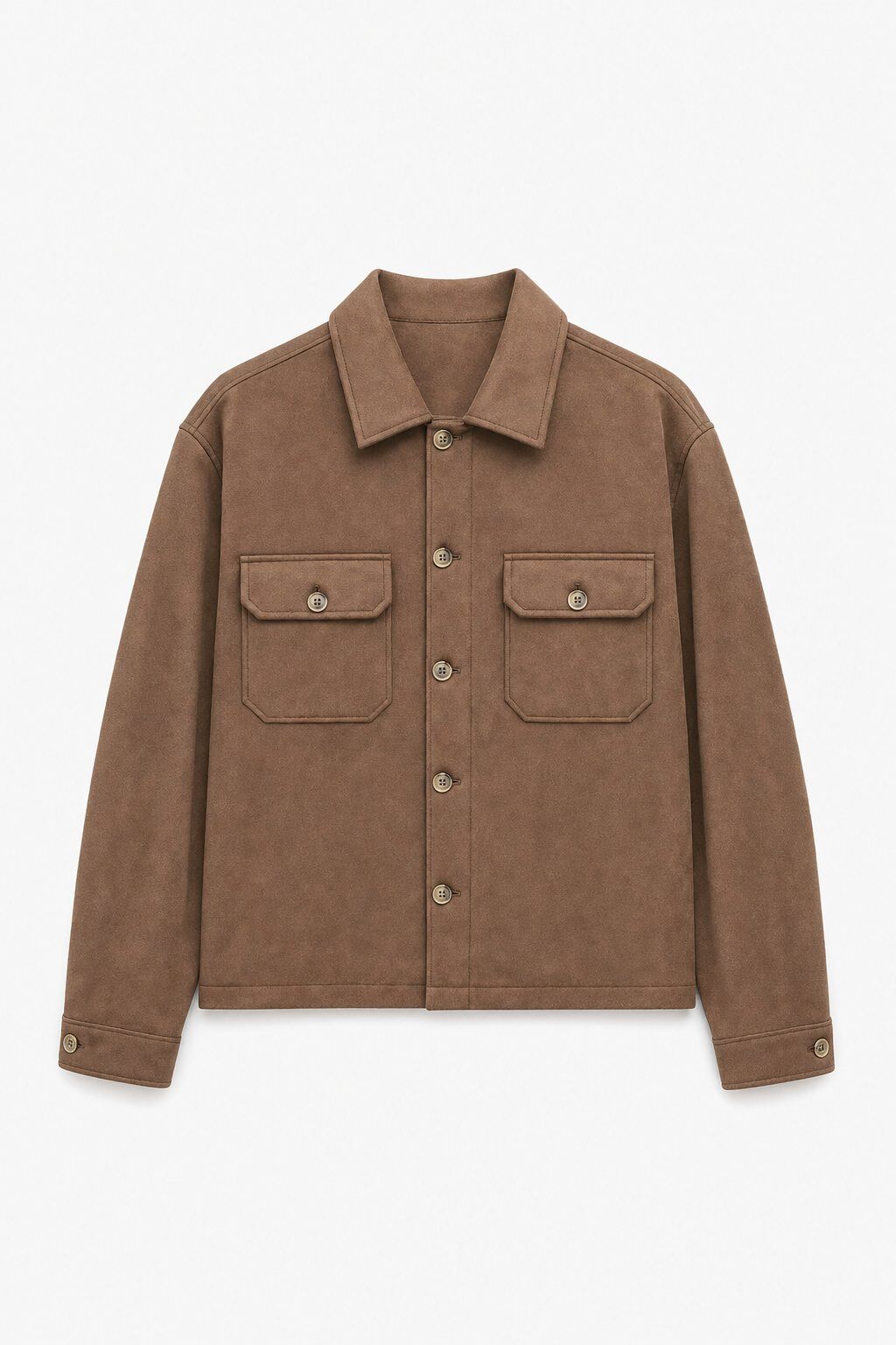 Wholesaler Lysande - Brown Overshirt Jacket