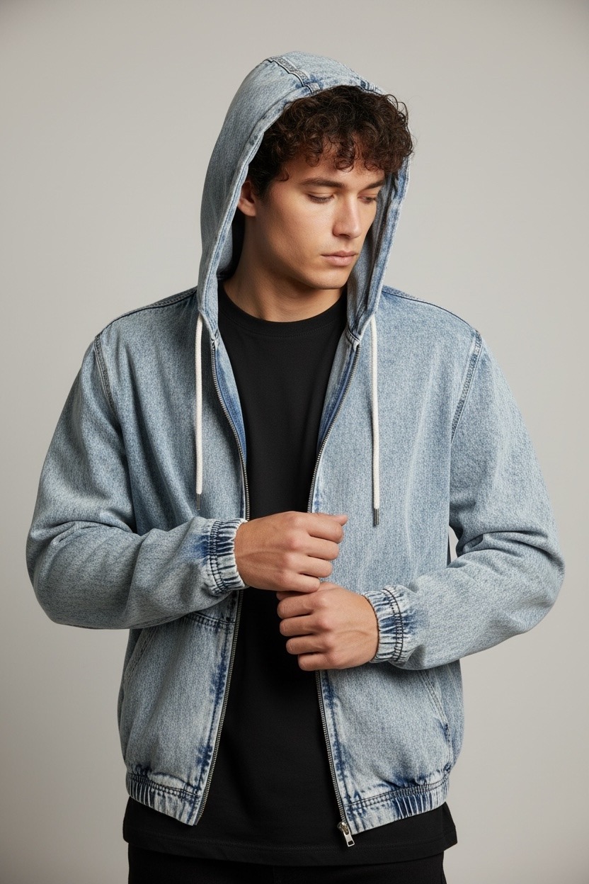 Großhändler Lysande - Jeansjacke aus 100% Baumwolle