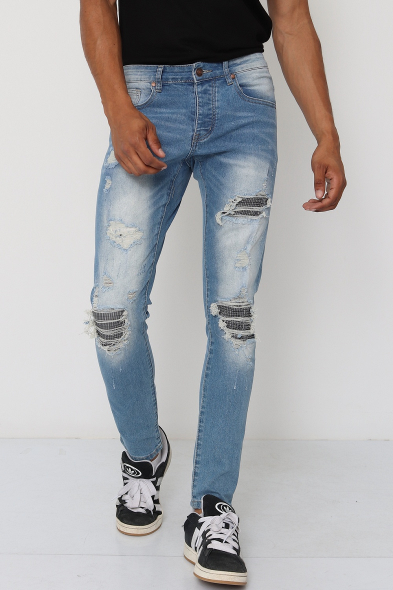 Großhändler Lysande - Schmale blaue Jeans