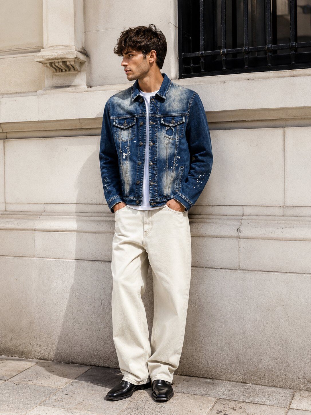 Grossista Lysande - Giacca di Jeans Sbiadita