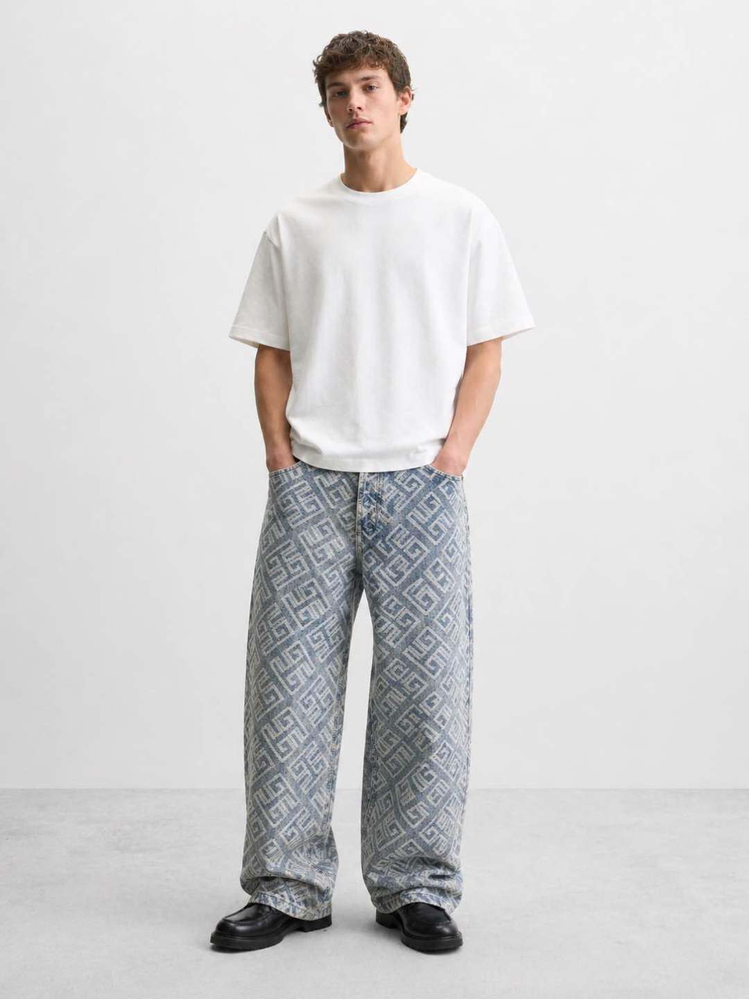 Großhändler Lysande - Weite Monogramm-Jeans