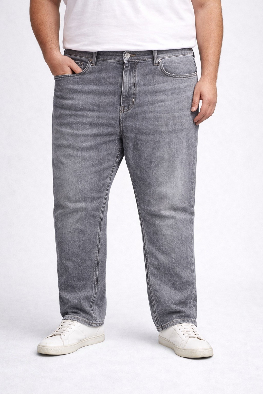 Großhändler Lysande - Große Größe Graue Jeans