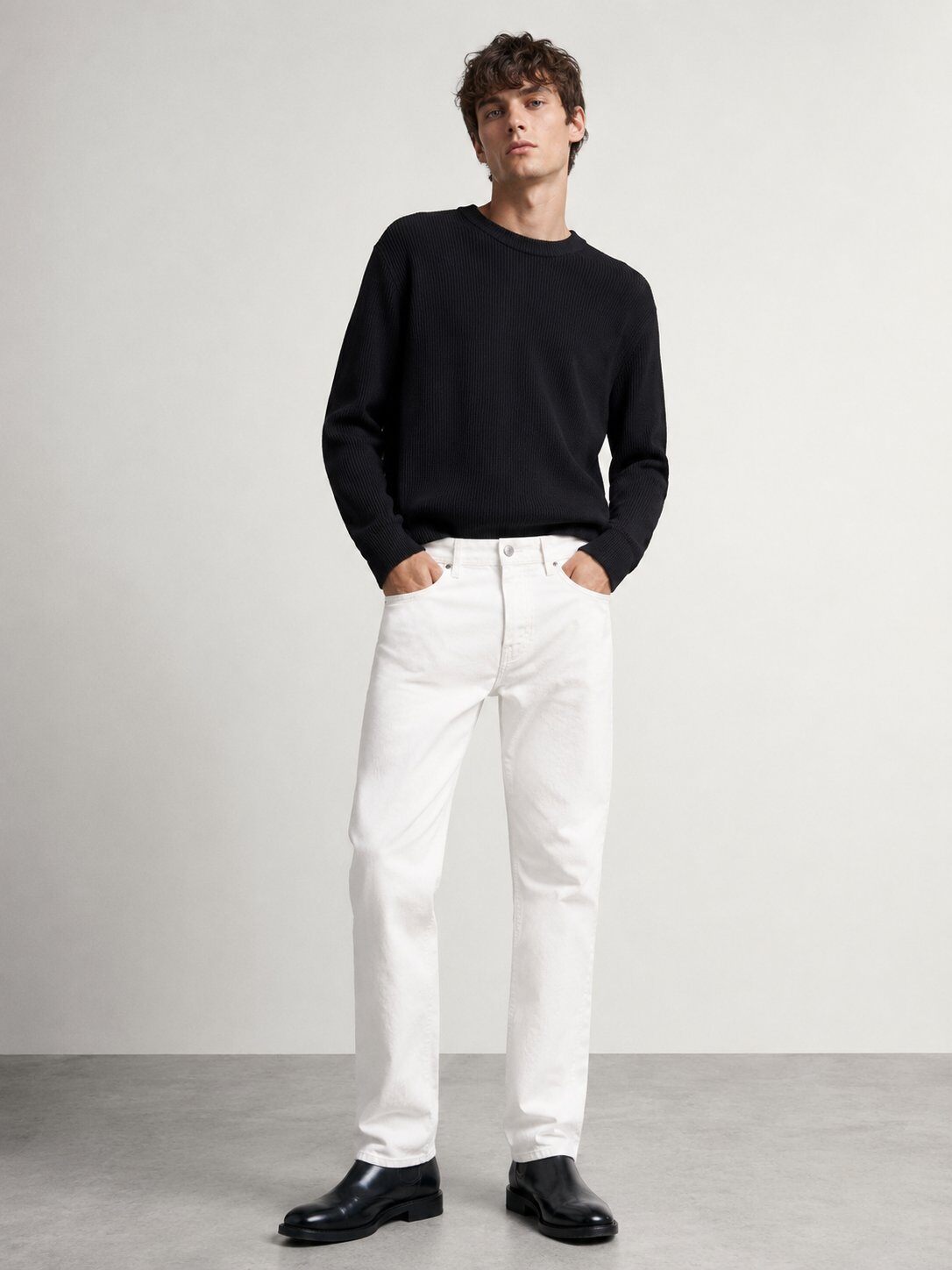 Wholesaler Lysande - Men's Regular White Jeans – Premium Comfort Denim