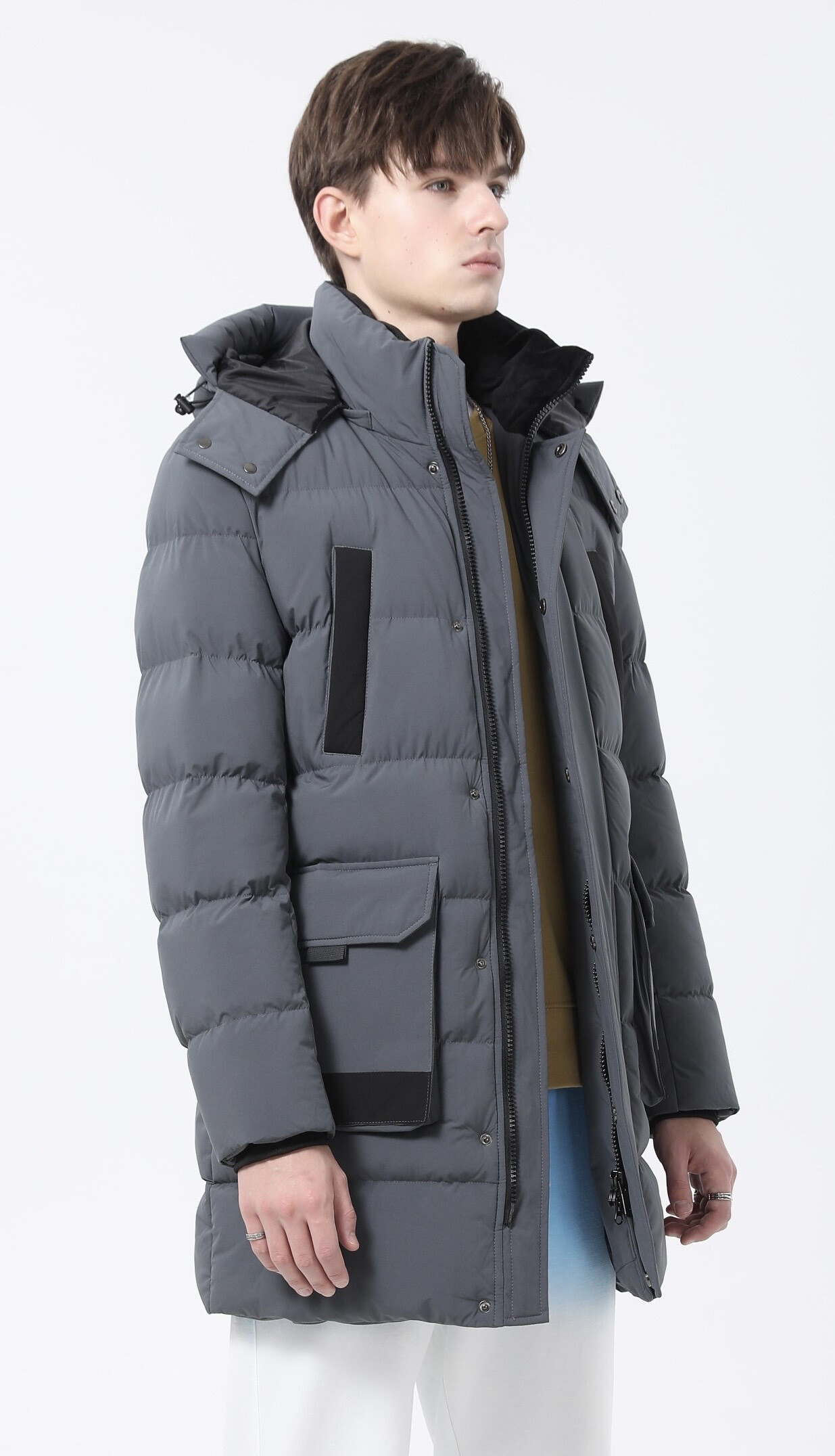 parka grise - Gris - 2 - grand format