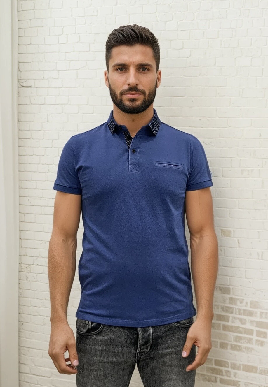 Wholesaler Lysande - Polo with pattern collar