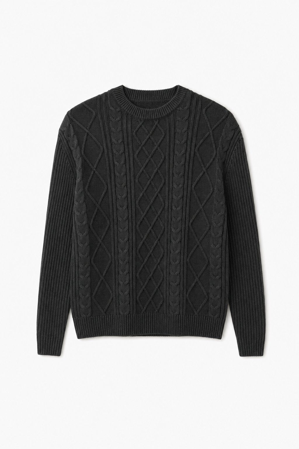 Großhändler Lysande - Zopfstrickpullover Rundhals