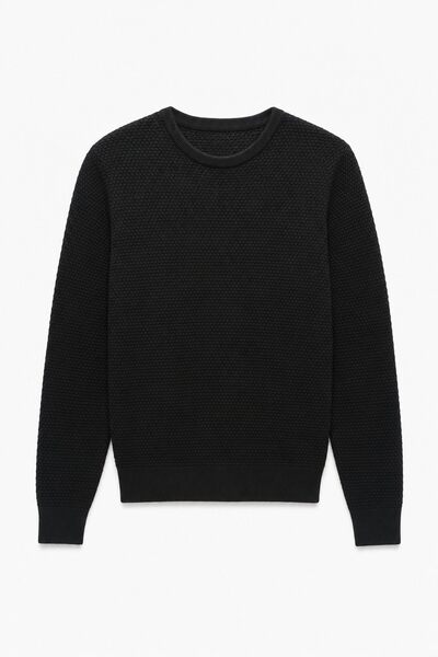 Wholesaler Lysande - Textured Crewneck Sweater Wholesaler Lysande - Textured Crewneck Sweater