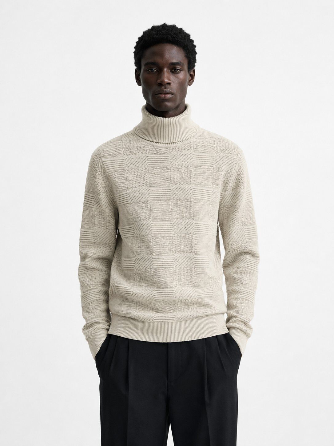 Grossiste Lysande - Pull Col Roulé Texturé