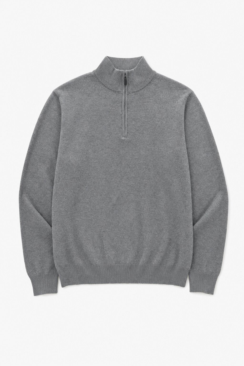 Grossiste Lysande - Pull Col Montant Zippé Gris