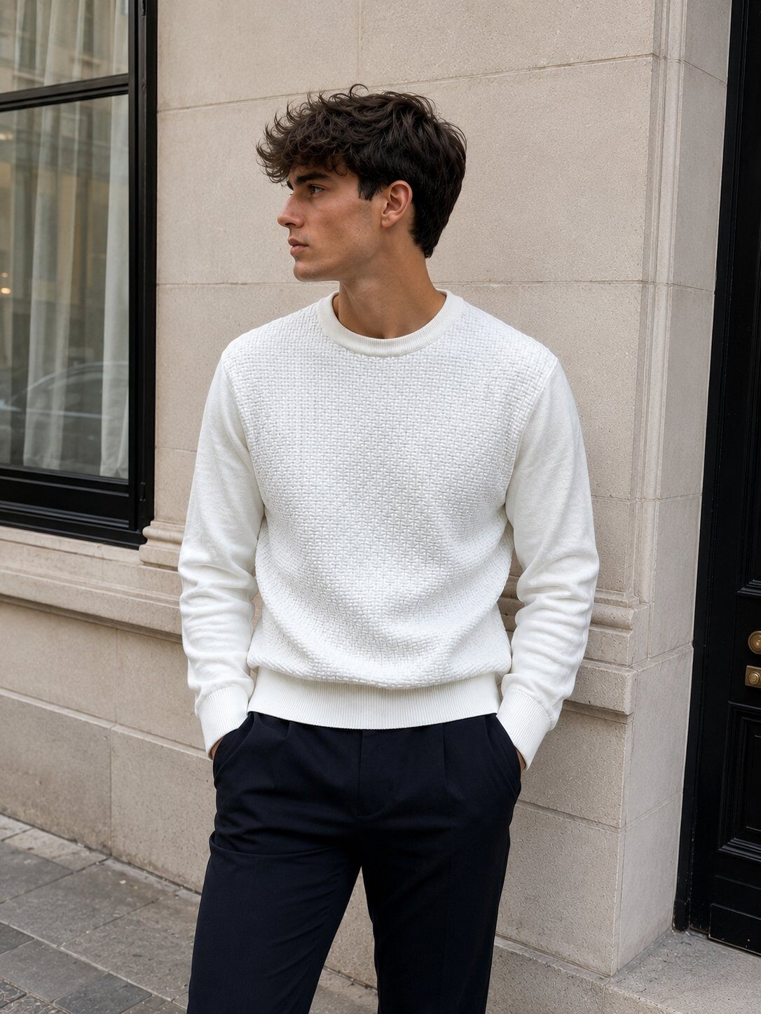 Grossiste Lysande - Pull maille texturée – Élégance minimaliste