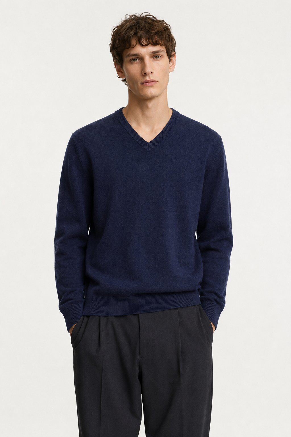 Grossiste Lysande - Pull col V marine