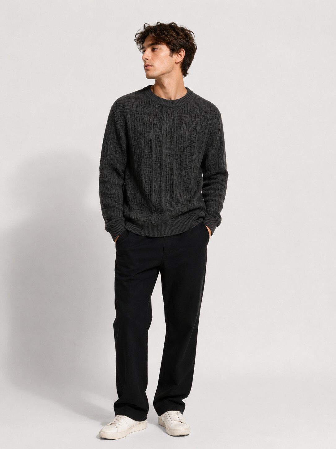 Großhändler Lysande - Gerippter Feinstrickpullover
