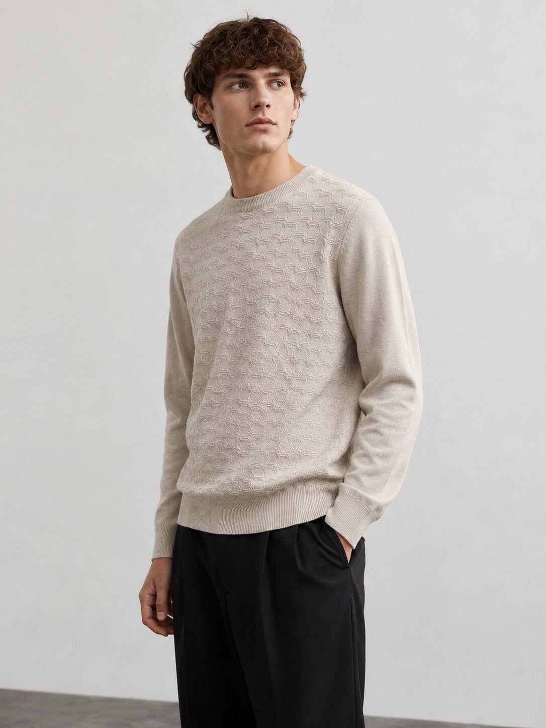 Grossiste Lysande - Pull maille texturée – Col rond