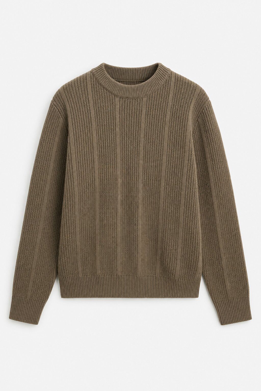 Großhändler Lysande - Gerippter Rundhals-Pullover
