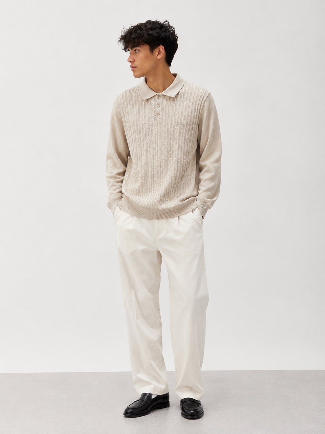 Grossiste Lysande - Pull Polo Maille Texturée