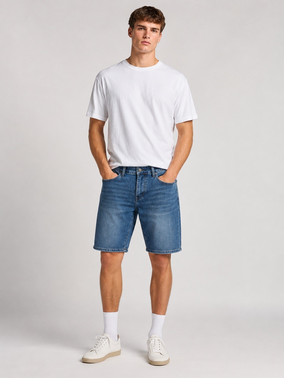 Wholesaler Lysande - Men's Slim Fit Stretch Denim Shorts – The Timeless Bestseller