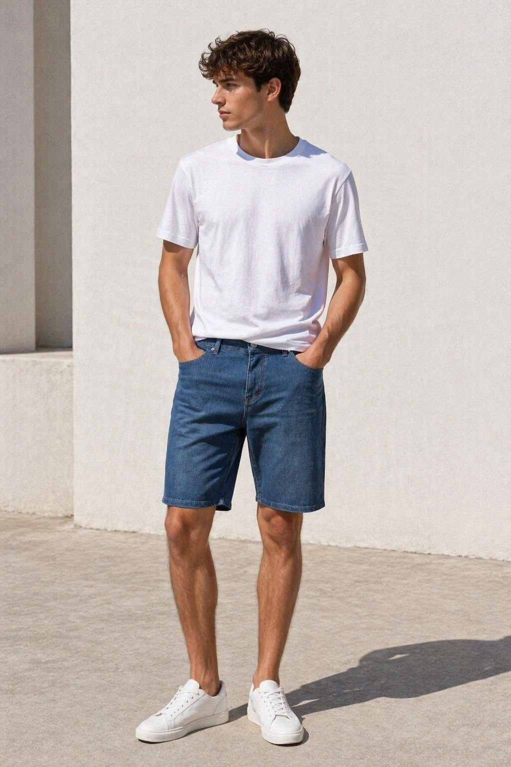Großhändler Lysande - Blaue Jeansshorts – Moderne Passform