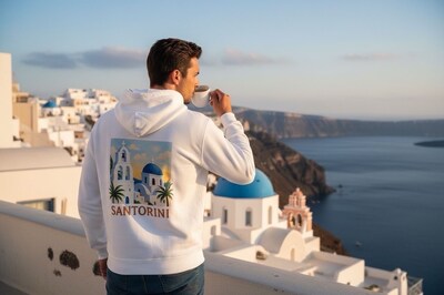 Großhändler Lysande - BEDRUCKTER SWEATSHIRT Santorini Großhändler Lysande - BEDRUCKTER SWEATSHIRT Santorini