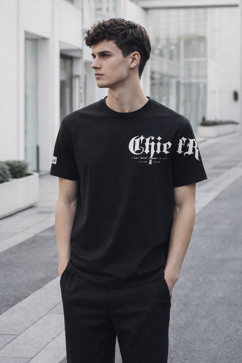 Großhändler Lysande - Herren T-Shirt mit kurzen Ärmeln und Print