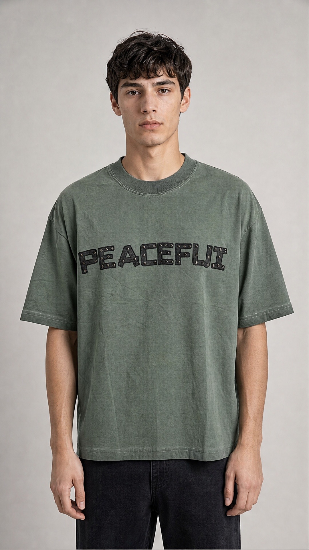 Mayorista Lysande - Camiseta Peaceful Kaki