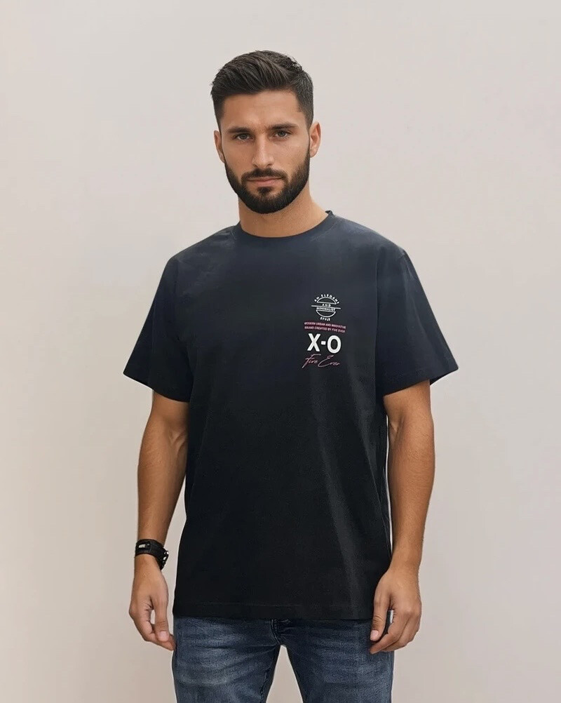 Grossista Lysande - Tshirt stampato di grandi dimensioni