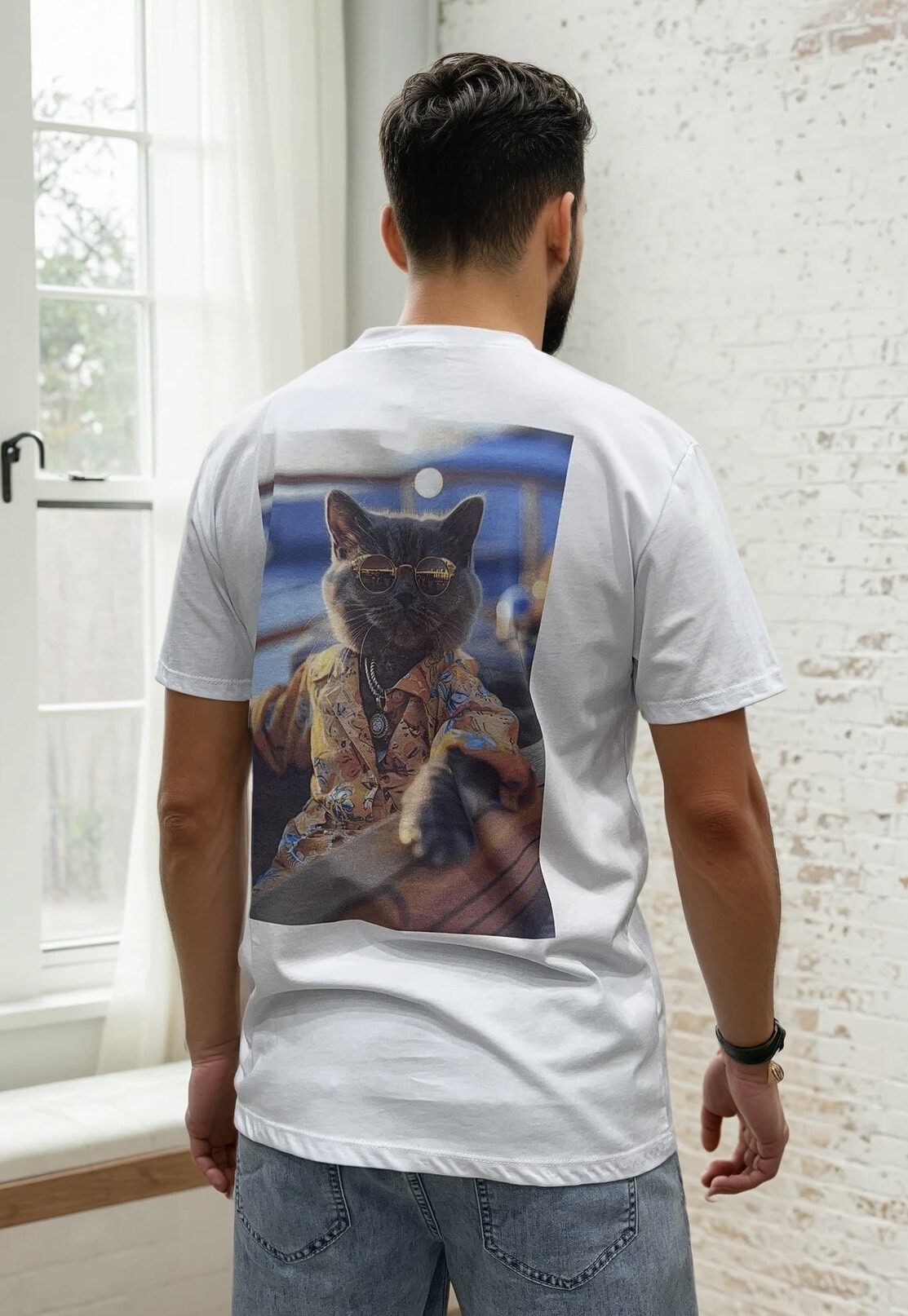 Grossiste Lysande - T-shirt imprimé homme avec visuel à l’avant et au dos