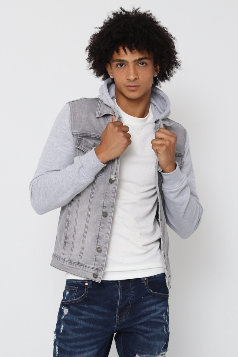 Grossista Lysande - Giacca di jeans con maniche in pile