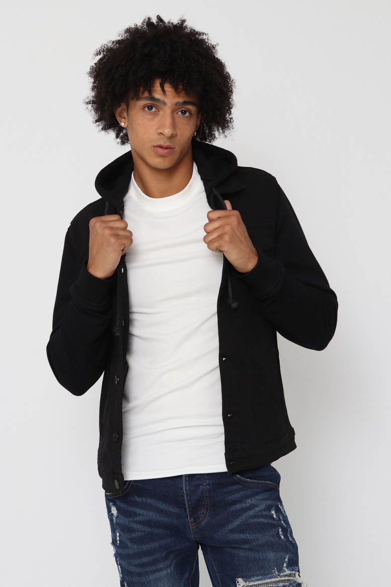 Grossista Lysande - Giacca di jeans con maniche in pile