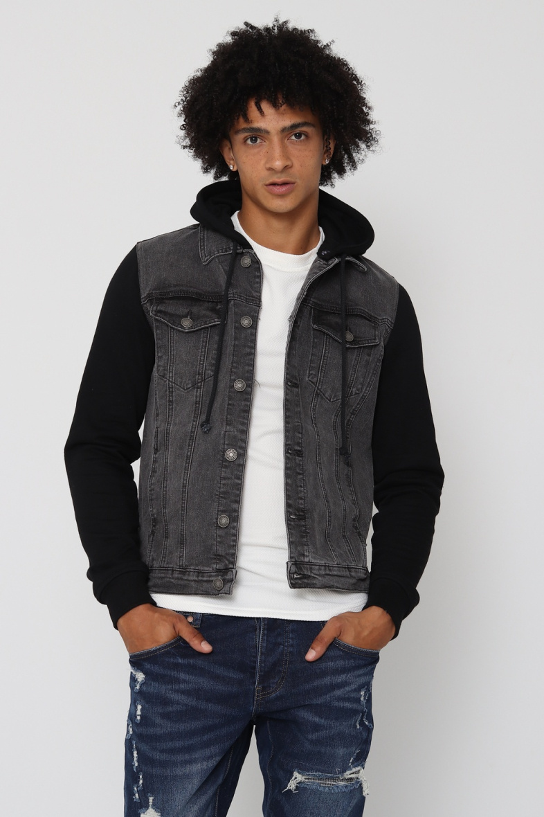 Grossista Lysande - Giacca di jeans con maniche in pile