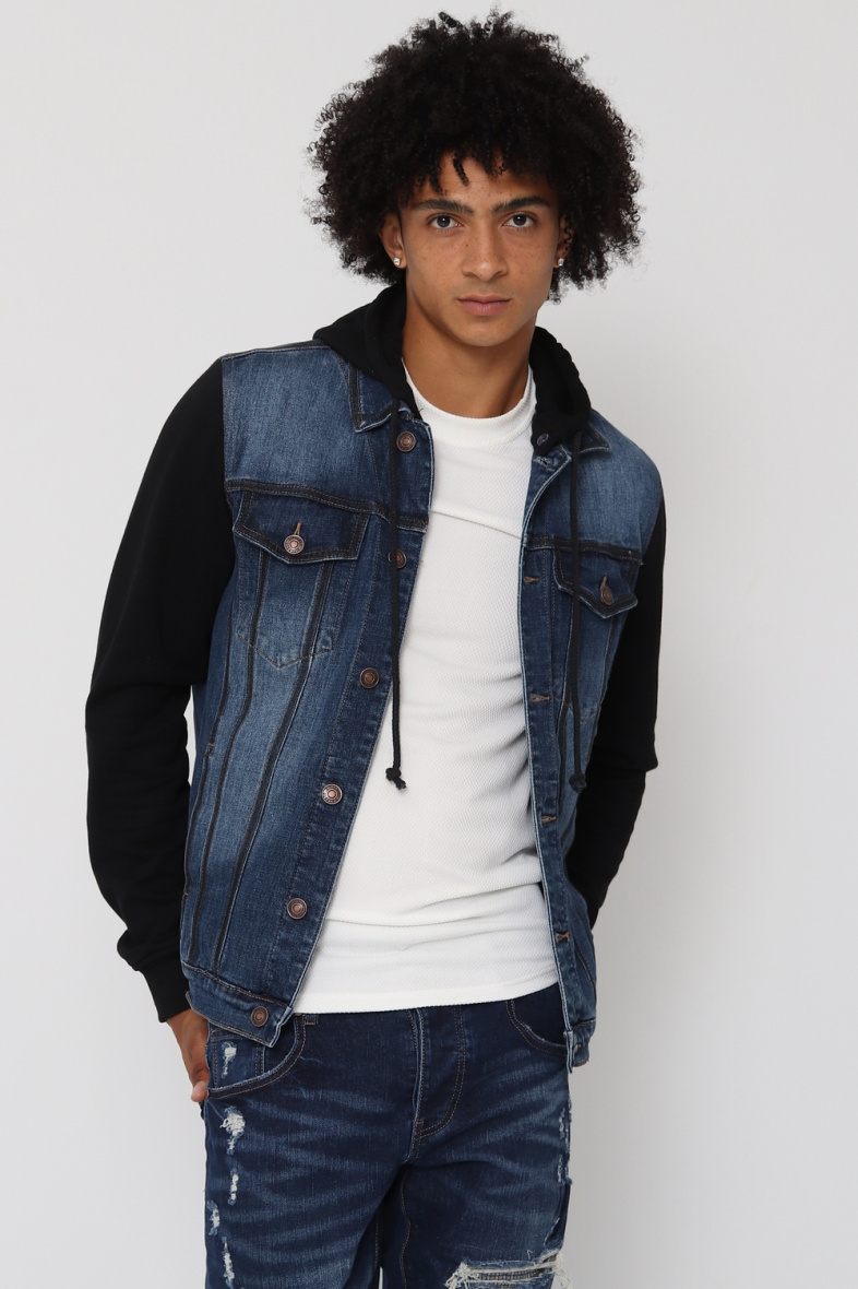 Grossista Lysande - Giacca di jeans con maniche in pile