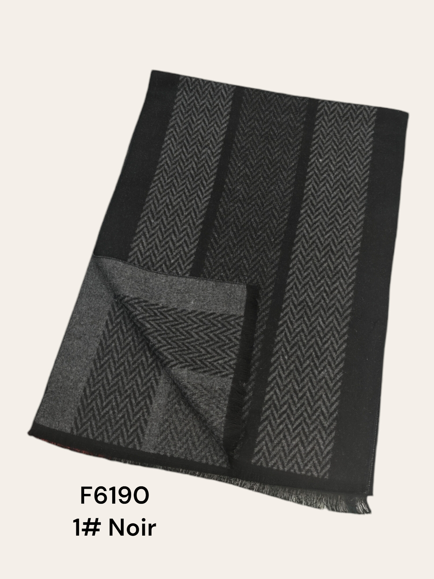 Wholesaler M&P Accessoires - Double-sided men's scarf 180*30 CM