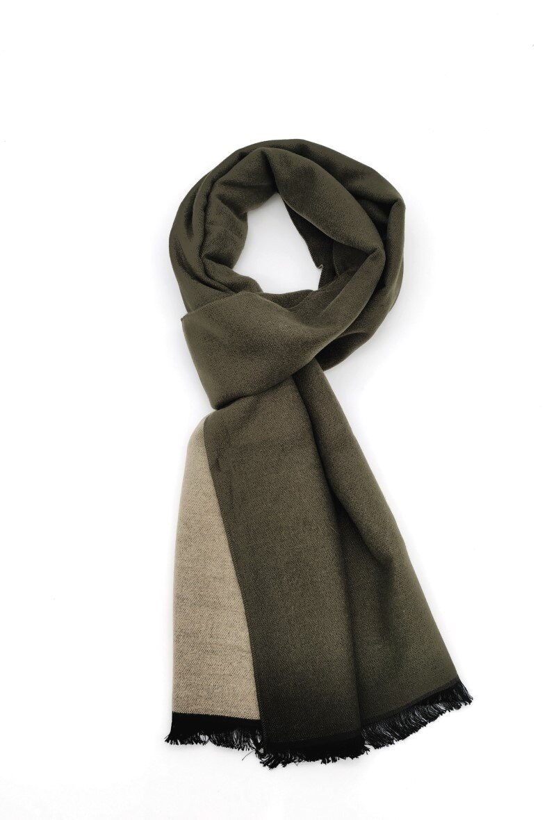 Wholesaler M&P Accessoires - Men's scarf double side 180*30 CM